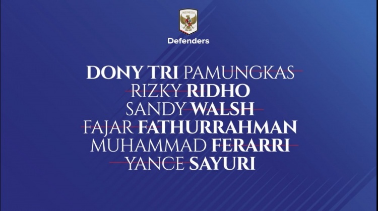 旺财28官网-印尼最新一期名单：伊泽斯、迪克斯、小赖因德斯等多名归化入选