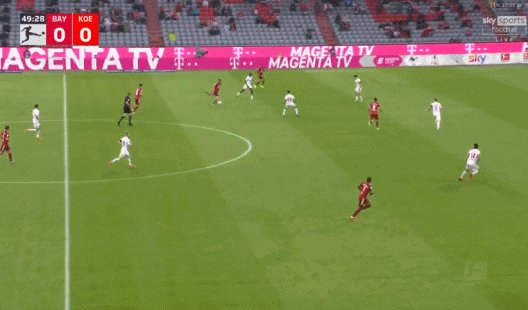 【德甲】格纳布里梅开 拜仁破连续进球纪录3比2科隆